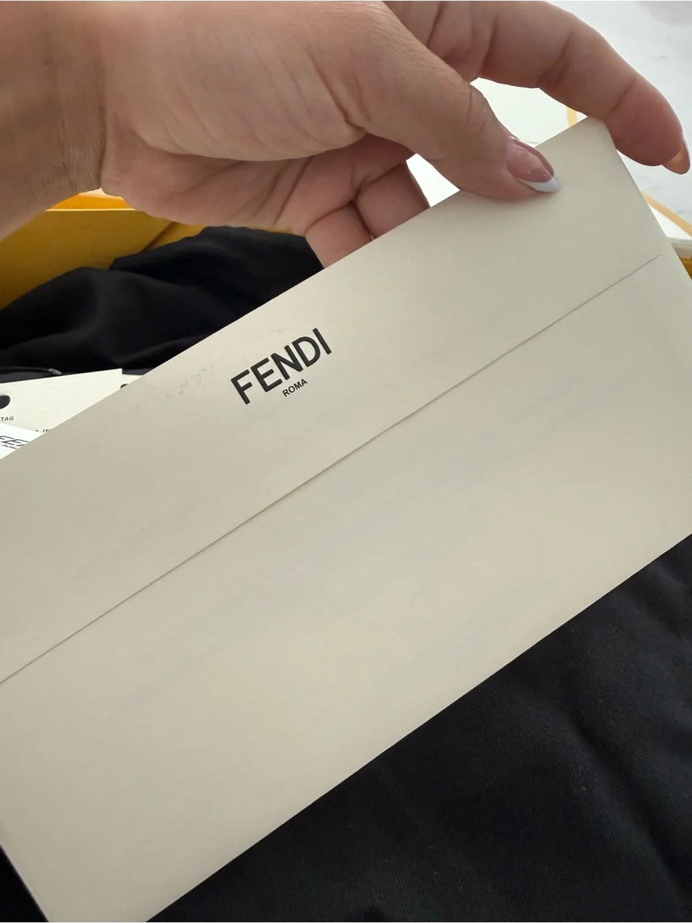Fendi Black Leather and Nylon Changing Bag
